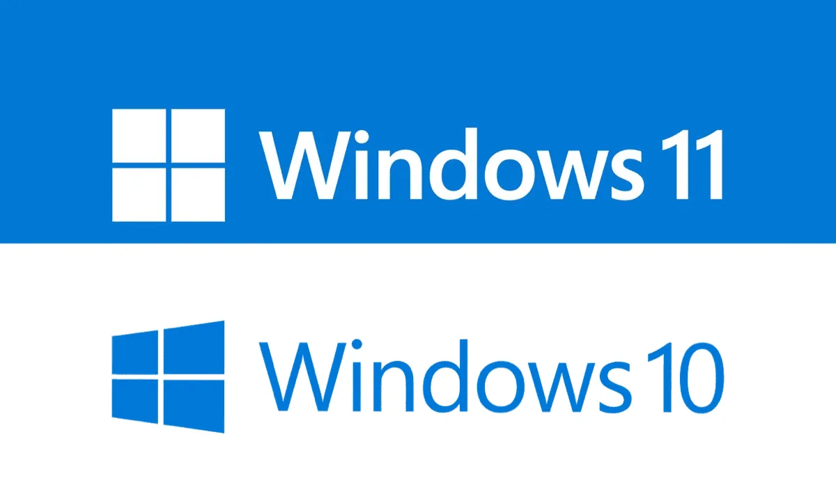 Logos de Windows 11 et Windows 10.